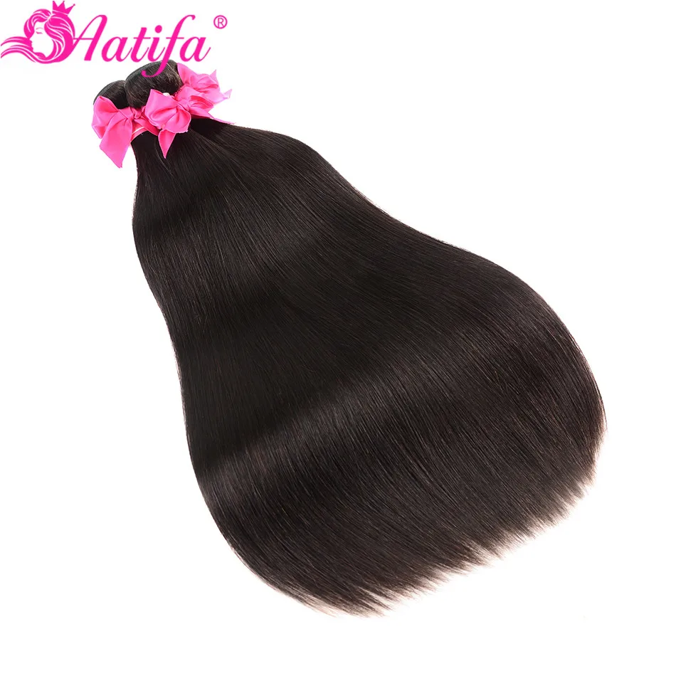 Brazilian Straight Hair Bundles With Closure Human Hair Bundles With Closure Remy Bundles With Closure Aatifa Hair Extension