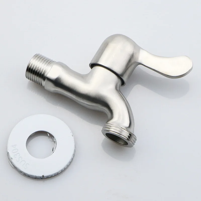 304 Stainless Steel Washing Machine Faucet Laundry Bathroom Bibcock Garden Faucet 3/4' Washing Machine Tap Balcony Water Tap garden bibcocks,bathroom faucet,washing machine faucet,water tap faucet