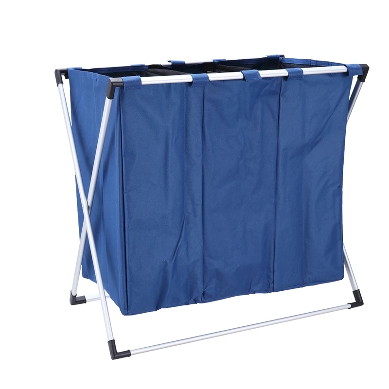 

Hot Sale Laundry Basket Collapsible Laundry Basket Storage Bag Dark Blue Oxford Hamper Three Format Clothing Storage Bag