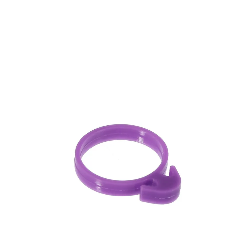 TTLIFE 10 нагруженных силиконовых стопорных колец Кондитерские мешки кабельный зажим уплотнительное кольцо 10 декоративных цветочных сумок удерживающее кольцо Инструменты для торта - Цвет: Фиолетовый