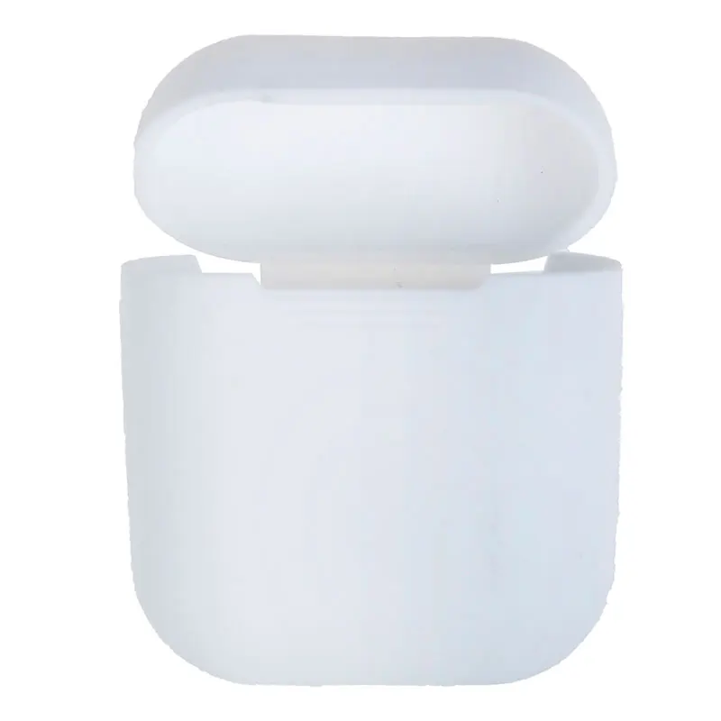 1 шт. защитный силиконовый чехол AirPods для наушников, чехол для наушников, маленькая коробка для хранения - Цвет: Белый