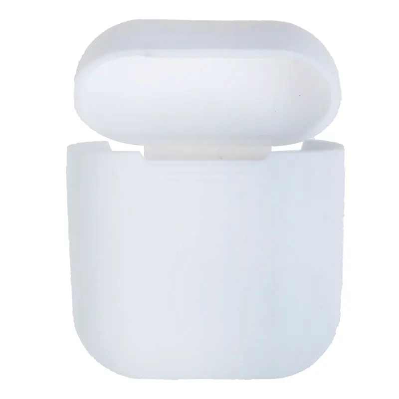 Белый 1 шт. защитный силиконовый чехол AirPods для наушников, чехол для наушников, маленькая коробка для хранения - Цвет: Белый