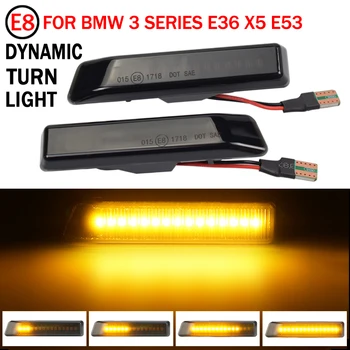 

Led Dynamic Turn Signal Light Side Marker Fender Sequential Lamp Blinker For BMW E36 M3 Facelift 1997-1999 X5 E53 1999-2006