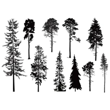 

Forest Tree Stamps Clear Silicone Rubber Stamps Scrapbookg Album Background Stamps Paper Card Making Craft Stamps