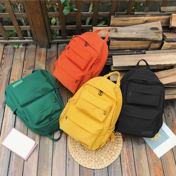 

New Waterproof Nylon Backpack for Women Multi Pocket Travel Backpacks Female School Bag for Teenage Girls Dropshipping