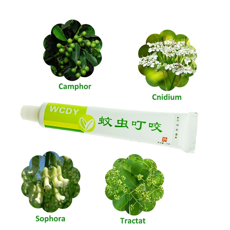 1pcs Mosquito Bites Soft Cream Itching Refresh Psoriasis Eczema Ointment Health Care Chinese Herbal Medical Plaster Baby Adult