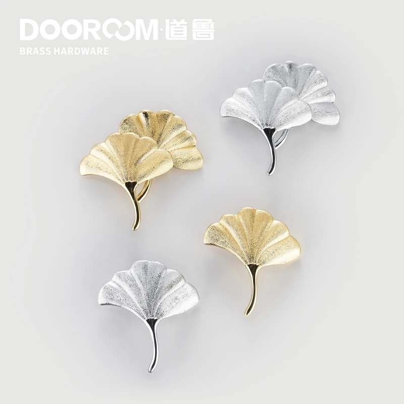 Латунные ручки Dooroom золотые и серебряные для мебели натуральсветильник свет