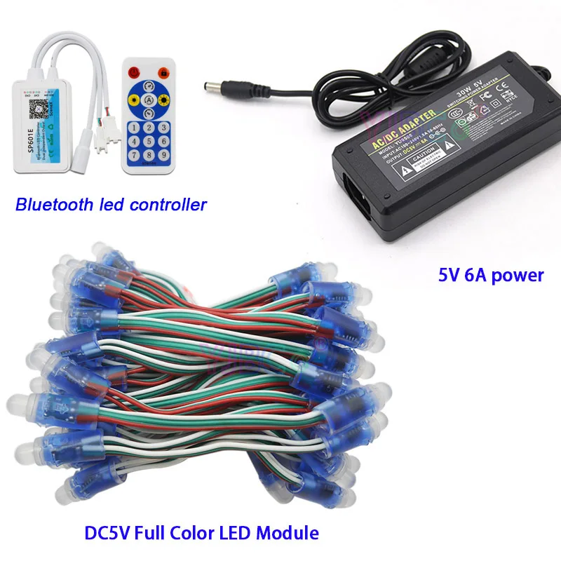 DC5V 50 шт. WS2811 IC RGB Pixel Светодиодный светильник полноцветный IP67 Wifi светодиодный SPI