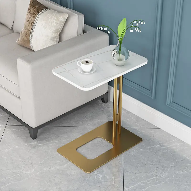 Gold iron Base Marble Top Side Table 1
