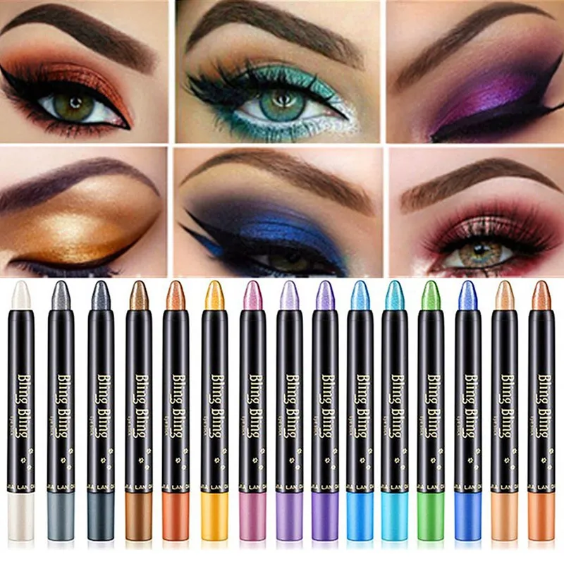 

Monochrome Eyeshadow Gold Silver Lying Silkworm Pen High Pearl Light Pen Eye Shadow Stick Color