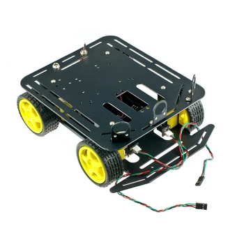 

Free shipping DFrobot Arduino open source with encoder A4WD four-wheel drive aluminum alloy robot car