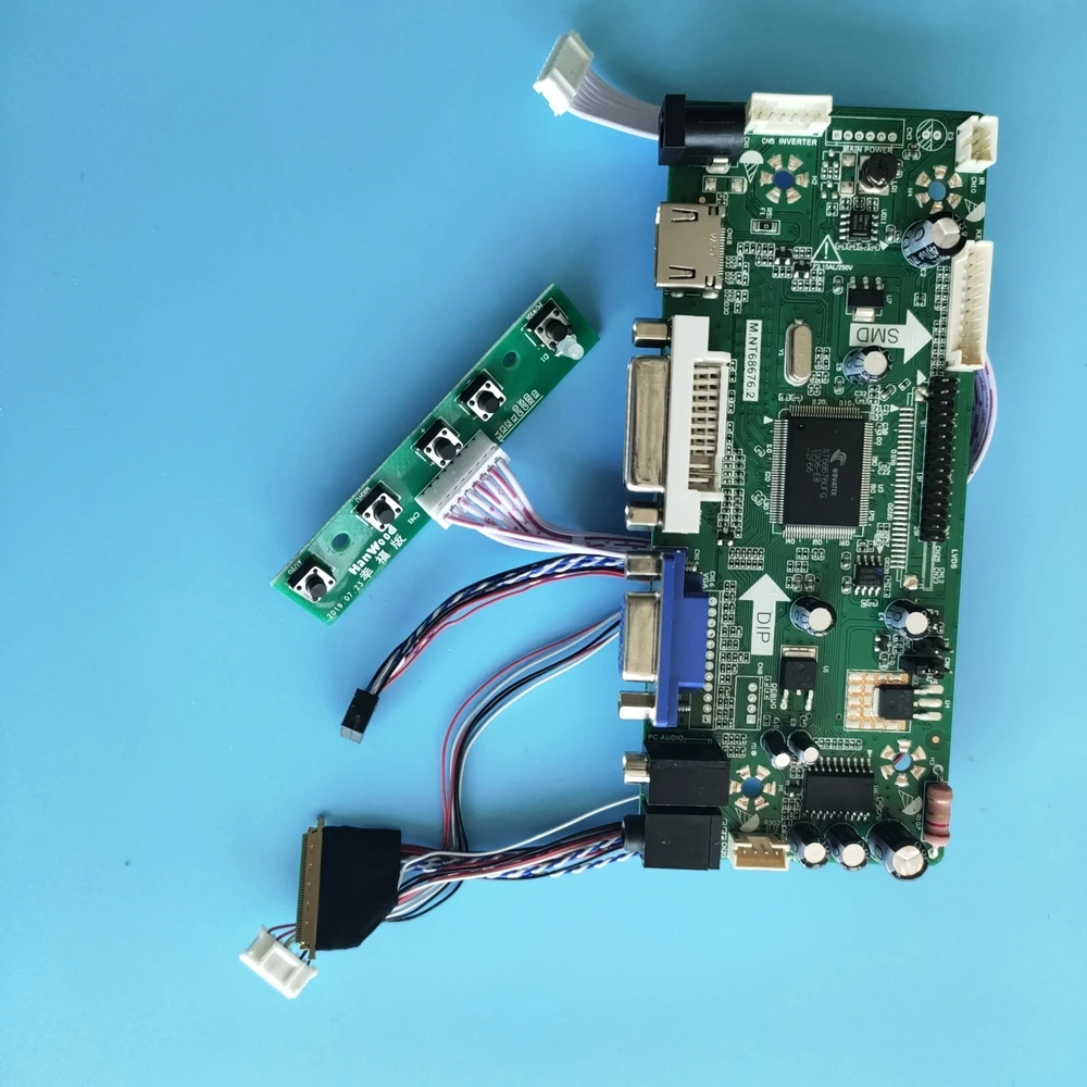 

Набор для планшетов управления монитором диагональю 23 дюйма, панель DVI, HDMI-совместимая аудиокарта, DIY 1920X108040pin LVDS