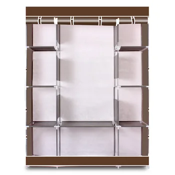

4-Layer 10 Lattices Wardrobe Clothes Closet Storage Organizer High Quantity Alloy Rack Holder For Apartment For Bedroom Storage