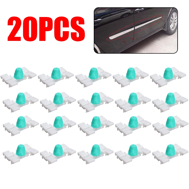 For BMW E36 E46 323 325 328 330 20pcs Auto Moulding Trim Clips Car Exterior Door Fender Moulding Trim Clips Set