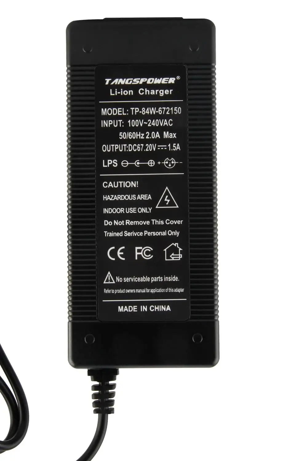 Bateria de Lítio Carregador de Bicicleta Elétrica de Alta Carregador para 16 Tangspower E-bike Séries 60v Li-ion Bateria Qualidade 67.2v 1.5a - Image 4