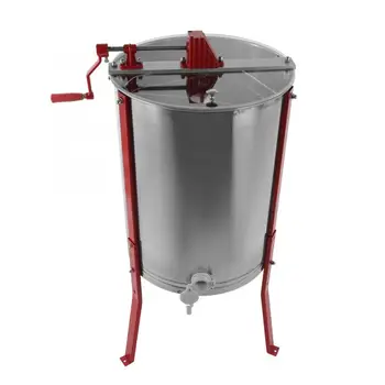 

Manual 4 Frames Bee Honey Extractor Honey Centrifuge for Beekeeper Stainless Steel