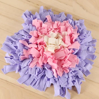 

Pet Dog Snuffle Mat Hand Woven Dog Sniffing Pad Soft Pet Nose Work Smell Snuffle Mat Training Feeding Foraging Skill Blanket