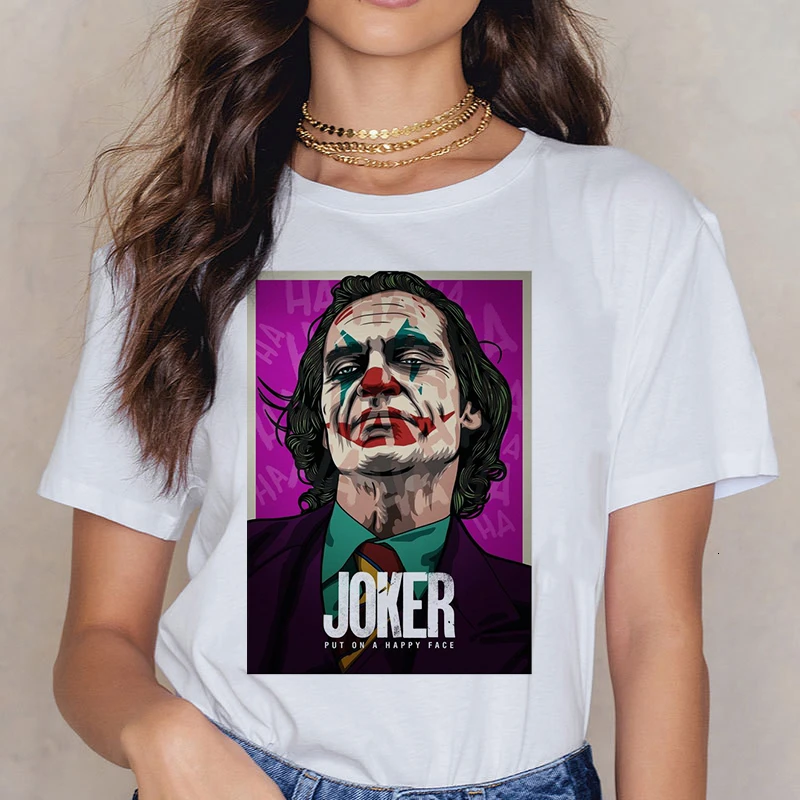 Забавный Джокер, коллекция года, Joaquin Phoenix, забавная футболка для мужчин/wo мужчин/детей, летняя Новинка, белая Повседневная мужская футболка, унисекс, уличная футболка - Цвет: 345