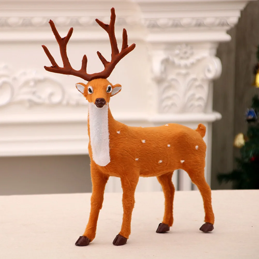

Christmas Decorations Reindeer Xmas Shop Window Showcase Home Party Decor Ornament SLC88