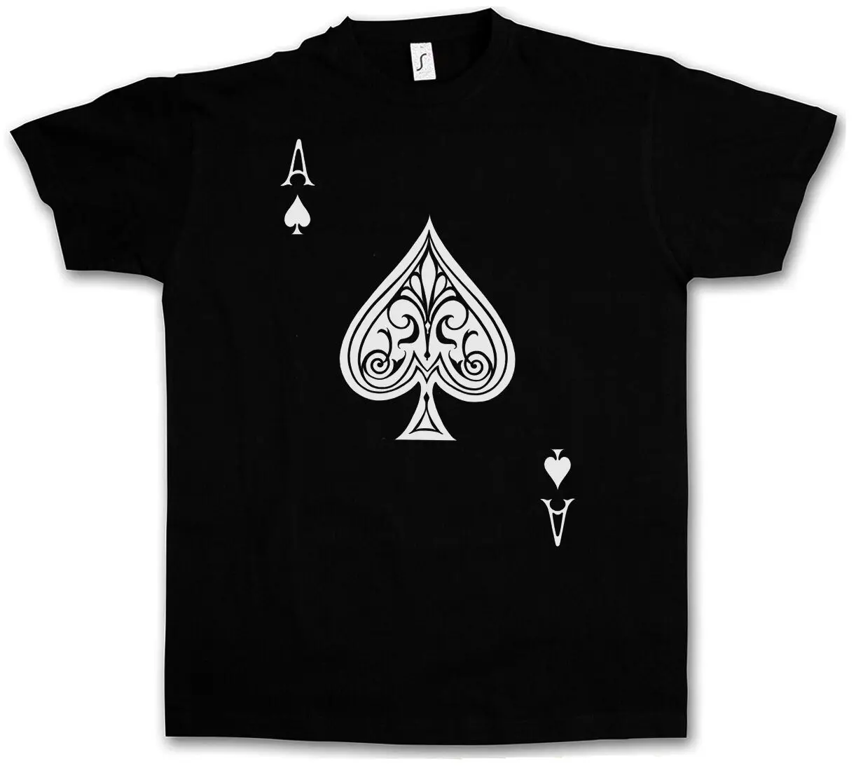 Ace of Spades II T-Shirt-Spade Poker Card карта казино королевская флеш-карта Ace-show оригинальное