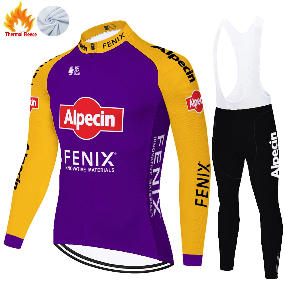 Новинка вело-Джерси alpecin fenix зимние теплые флисовые брюки для велоспорта 20D gel