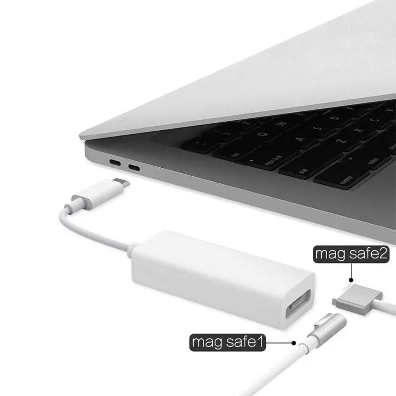 Macho para Magsafe Adequado para Notebooks Smartphones com Usb-c 3.1 tipo c Fêmea Cabo Adaptador Conversor Portas Usb 2 5pin - Image 2