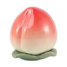 Творческий персик Форма Чай может Керамика контейнер для хранения запечатанных канистры для свободные Чай