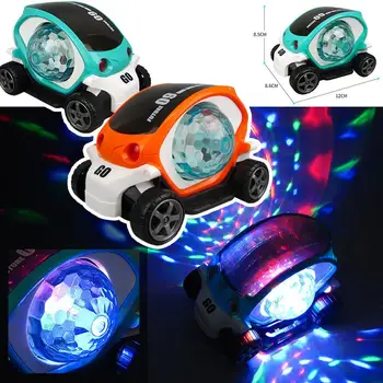 

3D Light Electric Toy Car Model Rotating Music Cartoon Toys Random Over Years Old Parent-child Toy