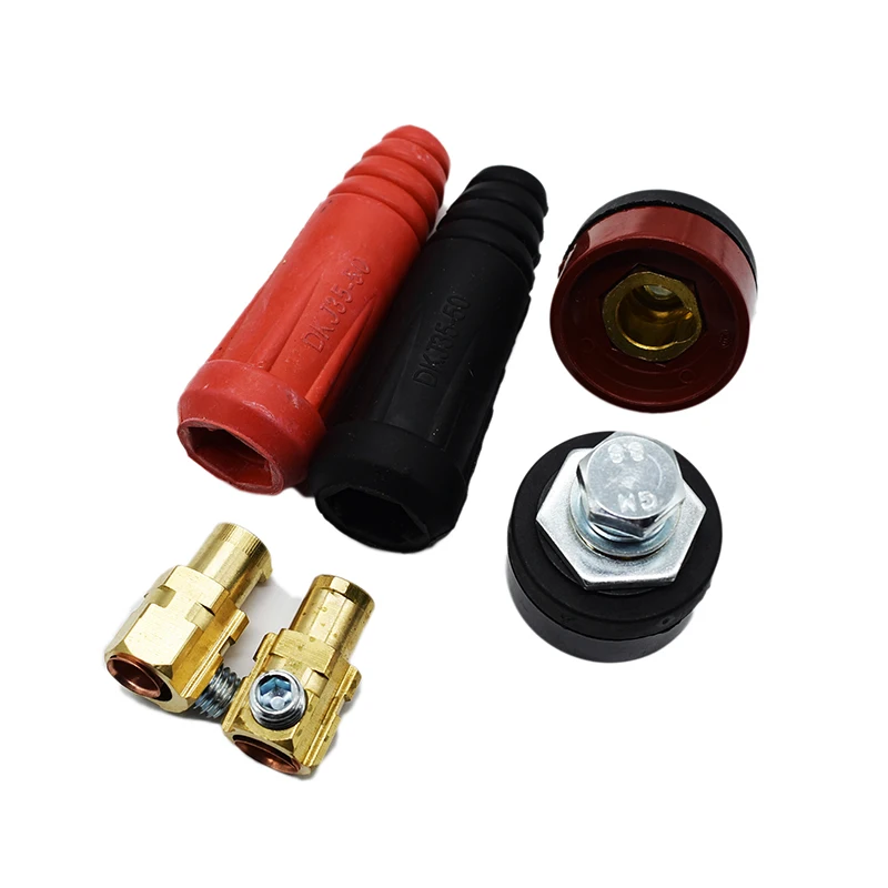 Rapid Fitting Europe Welding Machine Cable Connector DKJ 10-25 35-50 50-70 Quick Connector Welding Machine Plug Socket welding cable connector