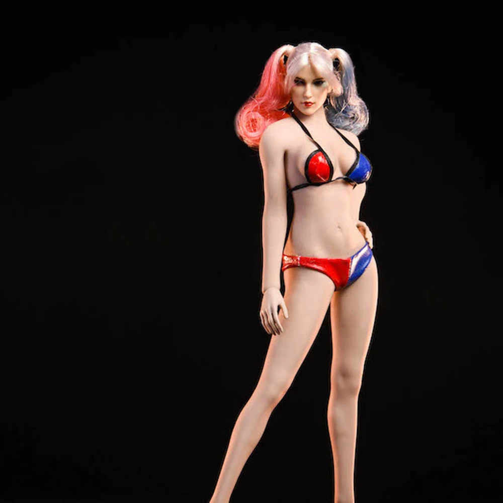 1/6 Scale Female Black Swimsuit Underwear Bikini For 12'' Phicen Figure Body Toy 