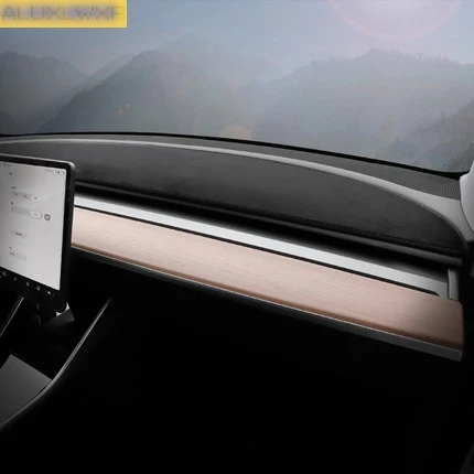 Высококачественная фланелевая Накладка для приборной панели для tesla модель 3 коврик для защиты от солнца приборная панель покрытие для ковров автомобильные аксессуары