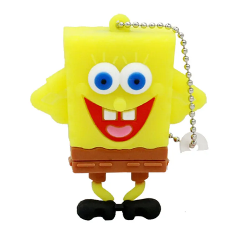 Pendrive Популярные мультяшная Губка Боб Usb флэш накопитель 256G Flash Memory Stick ГБ 4 8 16 карта