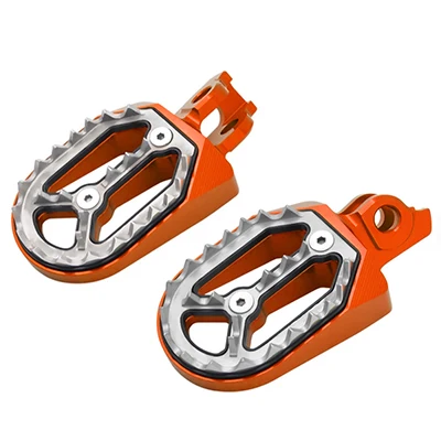 JAER Dirt Bike Racing подножки мотоцикла, педали для suzuki rm 250 RMZ450 RMZ 450 RM250 2010 - Цвет: Оранжевый