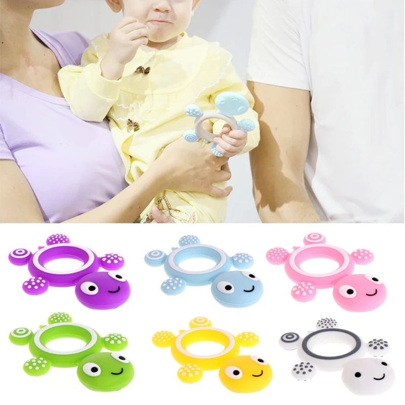 

Safety Tortoise Baby Kids Food Grade Silicone Soother Teether Teething Pacifier