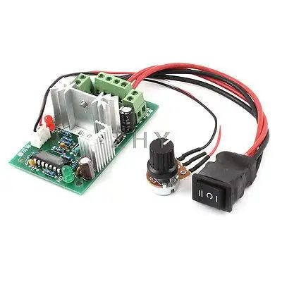Регулятор скорости двигателя постоянного тока 25-50V 6A с плавно-изменяющейся