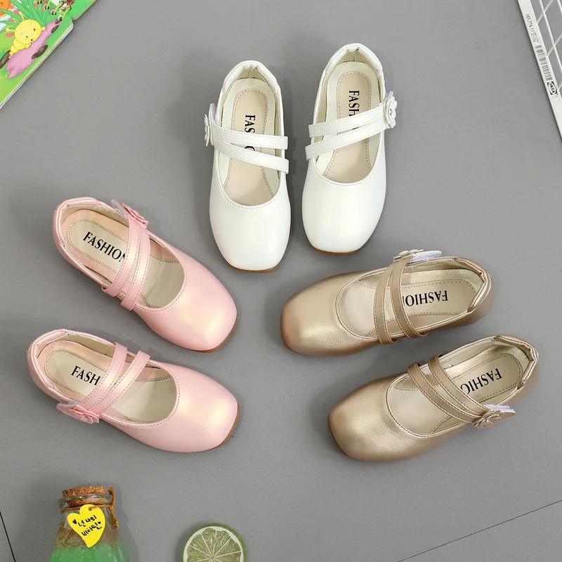 de cuero de princesa para niños, calzado de fiesta de baile, zapatillas de rendimiento para estudiantes de 3 a 12 años, de primavera y otoño - AliExpress