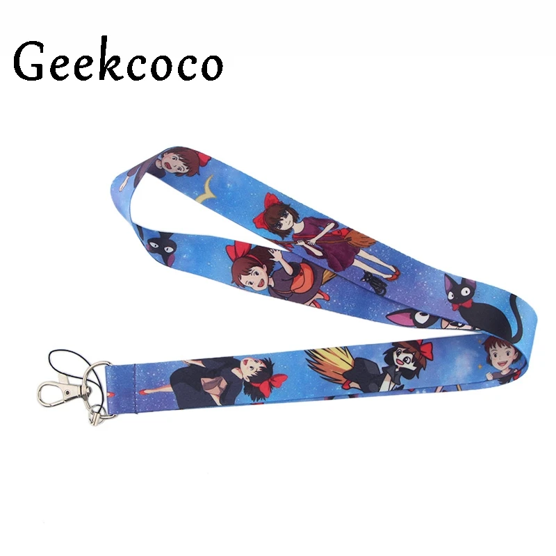 

Kiki's Delivery Service Cartoon cute diy Lanyard Mobile Phone Key Card Identification Strap USB Badges Holder Cord Hanging J0530