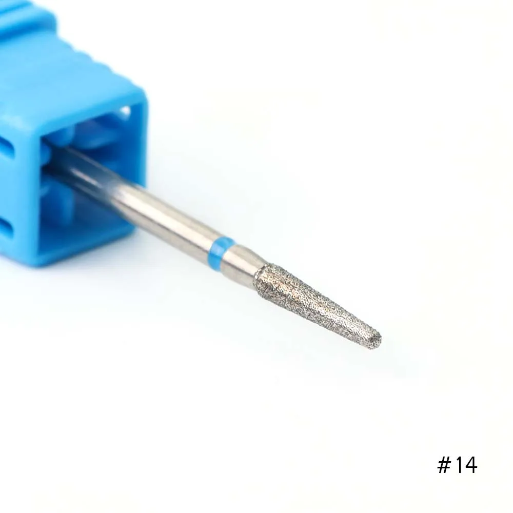 1pcs Diamond Nail Drill Bit Rotary Burr Mills Cutter Cuticle Remover For Electric Manicure Machine Drills Accessories - Цвет: 14