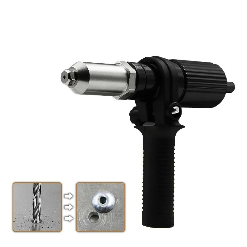 FGHGF Pull Rivet Tool Conversion Nut Insert Riveting Adapter Gun Set Power Cordless Drill Hand Riveter Nail Accessory Home DIY