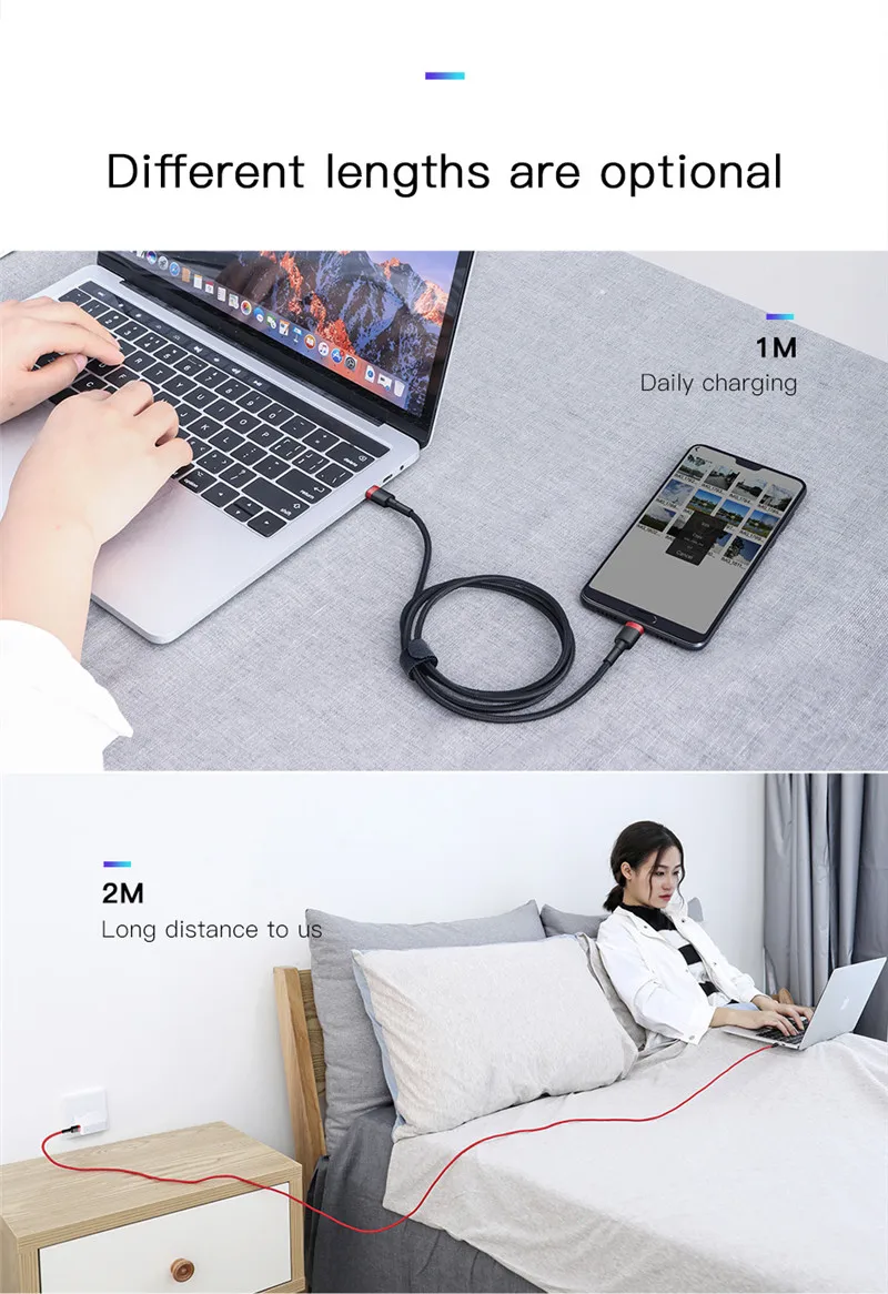 Оригинальная быстрая зарядка USB PD зарядное устройство type-C-type-C кабель для Apple Macbook Pro Xiaomi notebook Air USB C-USB C кабель 3A