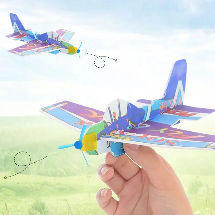 DIY сборка хлопающие крылья Летающий воздушный змей бумажная модель самолета имитирует птиц самолет игрушки для детей