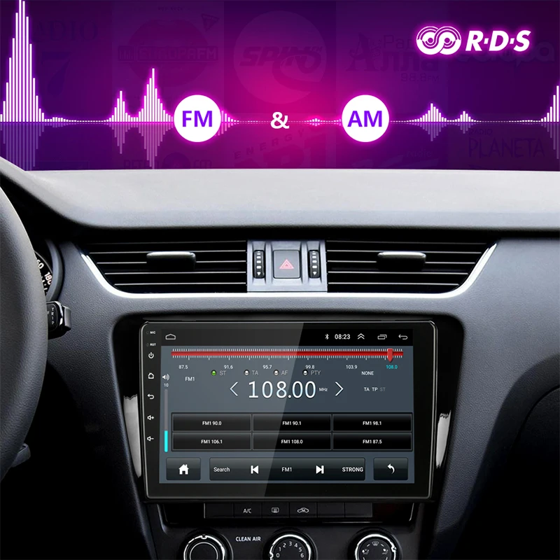 Perfect 10.1" 2Din Android 8.1 For Volkswagen SKODA Octavia 3 A7 2014-2018 Car Radio Multimedia Video Player Navigation RDS Head Unit 3