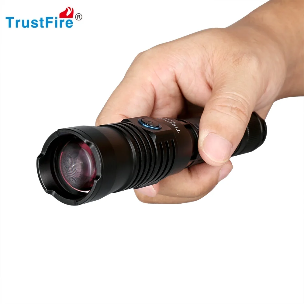 TrustFire T30R LEP LED Tactical Flashlight 460LM USB Type C La ser Torch Light 1000M for