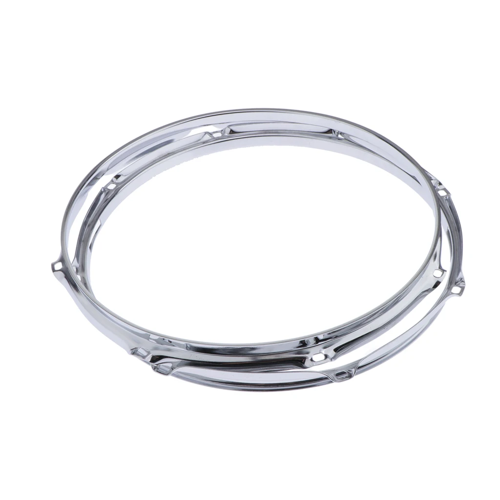 2 Pcs Solid 8 Lug Drum Hoop Snare Side Hoop (13 Inches 1.2mm)