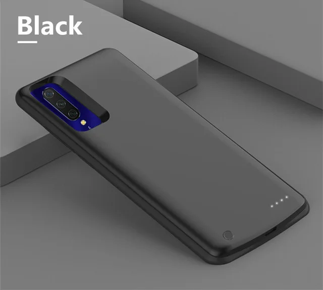 Портативный Банк питания 6500mAh аккумулятор зарядное устройство чехол для Xiaomi mi CC9e резервный зарядный чехол для Xiao mi CC9e Внешний Аккумулятор Чехол - Цвет: Black