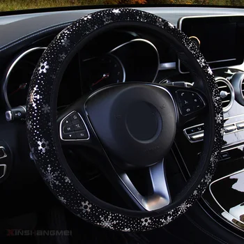 

Anti-Slip Car Sparkling Snowflake Steering Wheel Cover Van Universal 15inch/37-38CM Truck