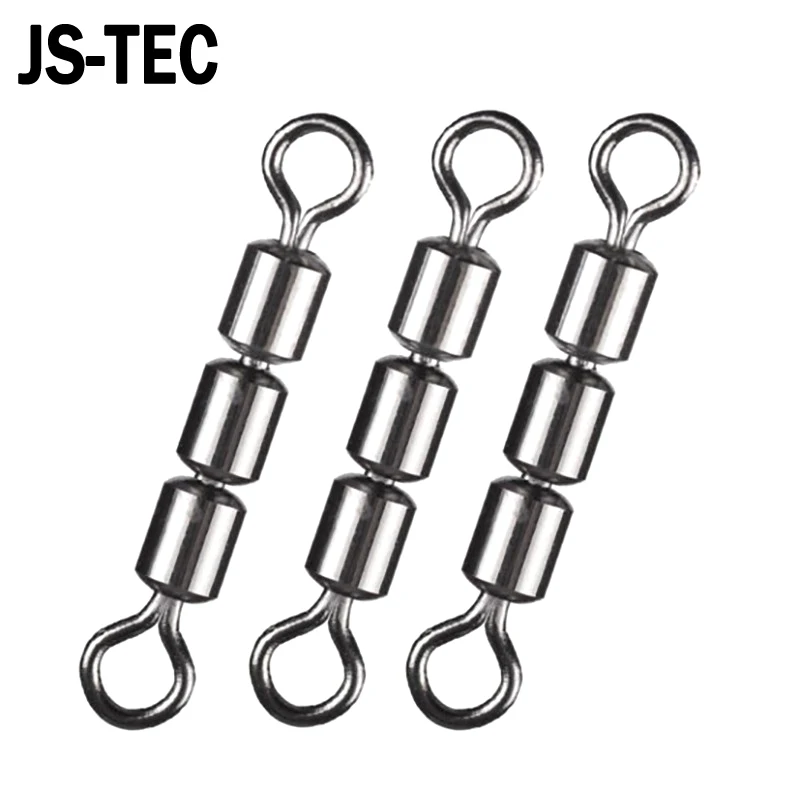 

20PCS/lot Fishing Swivel Ring 2# 4# 6# 8# 10# 12# Bearing Rolling Swivel Solid Ring Lures Connector Fishing Swivels Tools A038