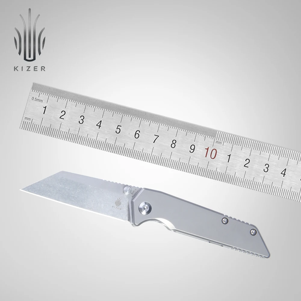 

Kizer mini folding knife 2019 new arrivals KI2535A1/A2 Fire Ant survival knife outdoor edc titanium tools
