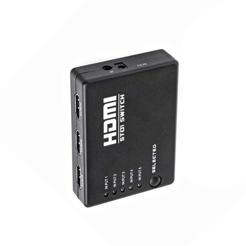 HDMI Switch 5x1 HDMI 2.0 UHD4K@60Hz RGB4:4:4 HDCP 2.2 HDR 5 In 1 Out for smart projector