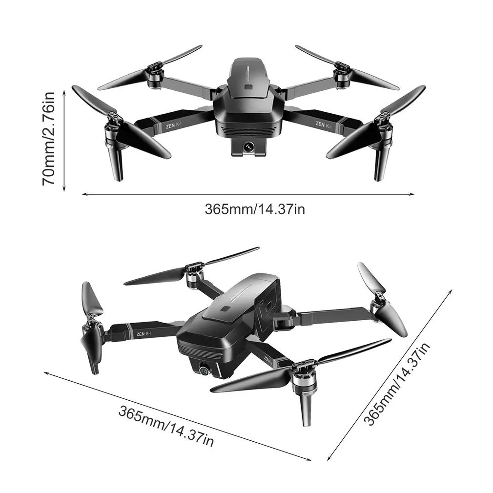 Visuo ZEN K1 GPS радиоуправляемый дрон с двойной камерой 4K HD управление жестами 5G Wifi FPV